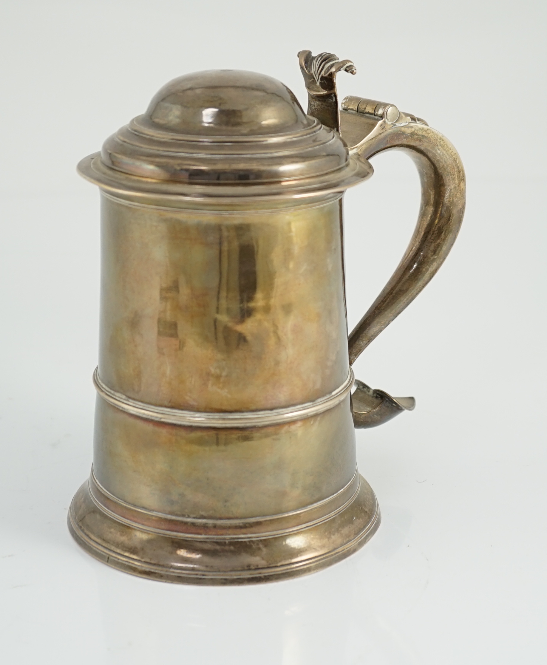 A mid 18th century provincial silver tankard, by John Langlands I